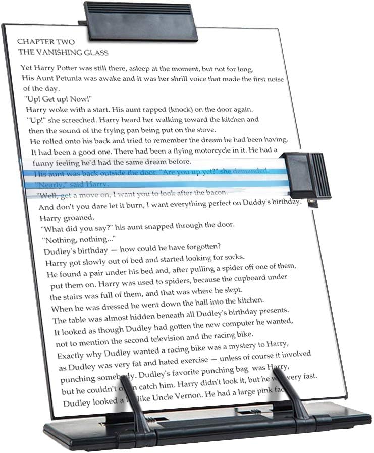 Forever Lover Resulzon Paper Stand Document Holder with 7 Adjustable Positions, Paper Holder Stand for Desk When Typing for Reading A4 Letter, Books, Receipts, Sheet Music, Textbooks - Image 1